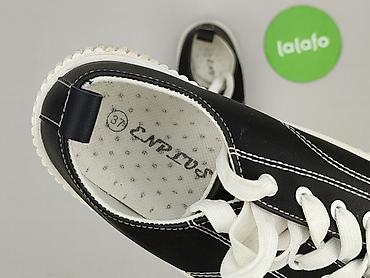 czarne converse na platformie: Trampki damskie, rozmiar 37 — 5