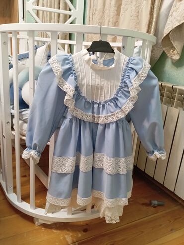 biserli donlar: Детское платье цвет - Голубой
