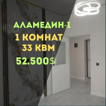 Продажа квартир: 1 комната, 33 м², Элитка, 7 этаж, Евроремонт