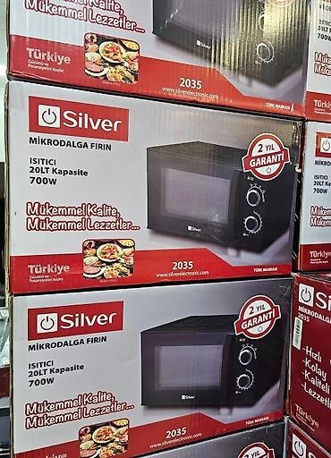 Mikrodalğalı sobalar: Mikrodalğalı soba Silver, Ayrıca dayanan, Mikrodalğalar ilə, rəng - Qara, Yeni — 14