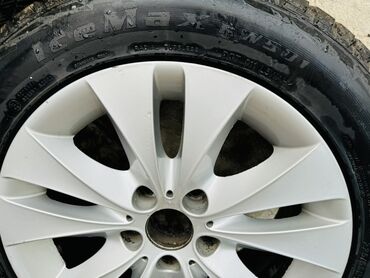 меняю диска: Дөңгөлөктөр монтажда 225 / 55 / R 17, Кыш, Комплект, Куйма, тешиктери - 5