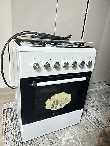 Техника для кухни: Газовая печь, Ferre, Б/у, Напольная, цвет - Белый, Полная оплата — 2