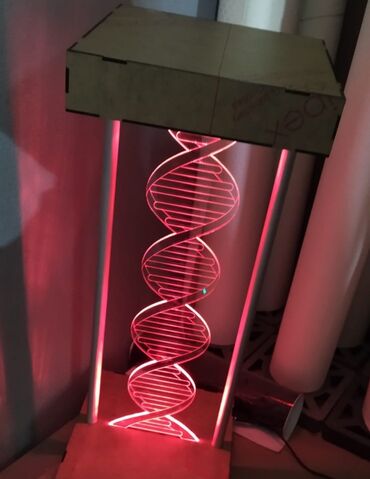 Stol lampaları: 3D lampalar. 7 rəng çalarları və sinxron rejim özü rəngləri dəyişir — 11