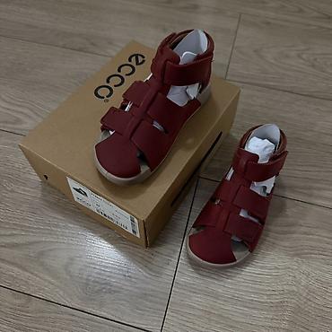детская обувь ecco: Детские сандалии ECCO Cozmo Fisherman I, в красивом бордово-красном — 1