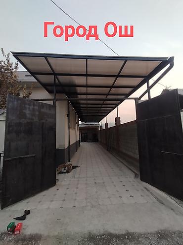 ремонт навесов из поликарбоната: Навес в стиле хай-тек сварка Навес из поликарбоната для двора/проезда — 1