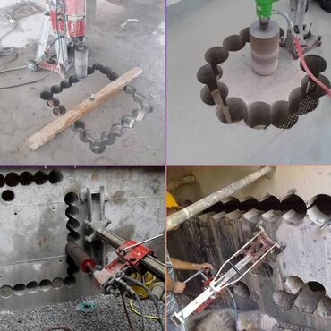 Beton işləri: #Betonkesme #betondeşmə Beton kubik kərpic - dən kəsim deşim — 1