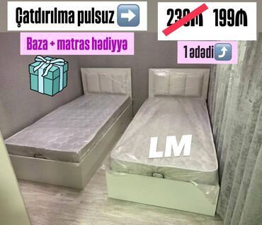 Masalar: Yeni, Təknəfərlik çarpayı, Bazalı