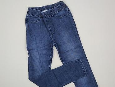 hello kitty klapki: Spodnie jeansowe, H&M, 9 lat, 128/134, stan - Bardzo dobry — 1