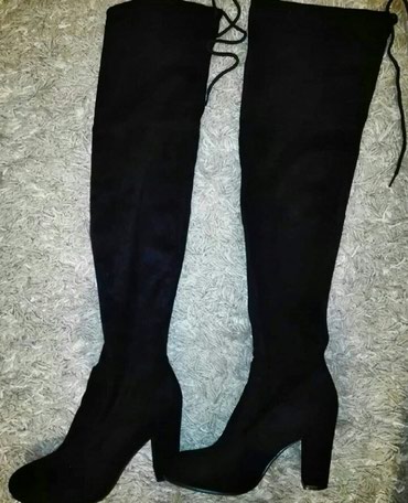 cizme preko kolena ravne: High boots, 38