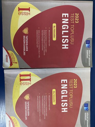 Testlər: İngils dili birinci ve iknci hisse bu il alinib islenmeyin umumilikde