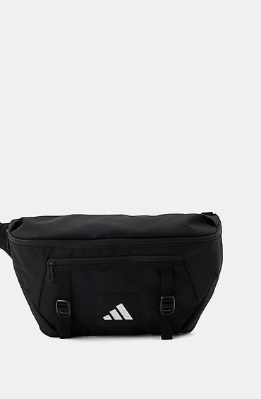 рюкзак черный: Поясная сумка Adidas (waist bag), черная - Вместительное основное — 1