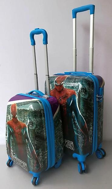 Rančevi, torbe i koferi: Dečiji set kofera – Spider‑Man motiv - Dva kofera u setu: veći kofer — 2