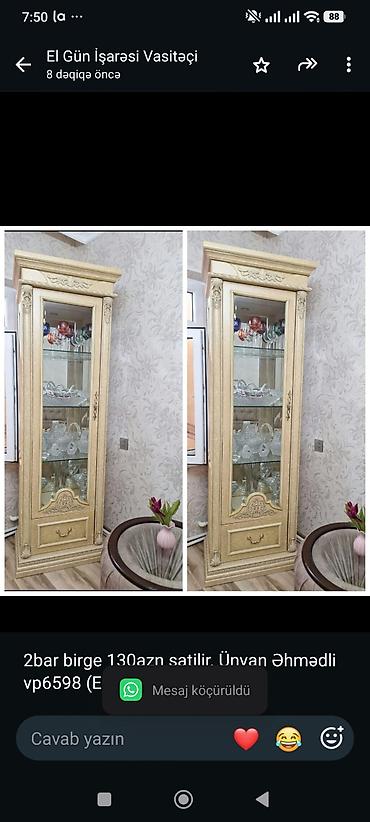 2bar birge 130azn satilir. Ünvan Əhmədli vp6598 (El)