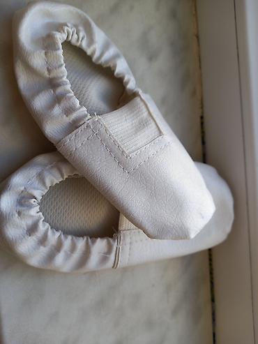 yarim bogaz cekme: Rəng - Ağ Rəqs ayaqqabıları, Ölçü: 25, Uniseks — 2