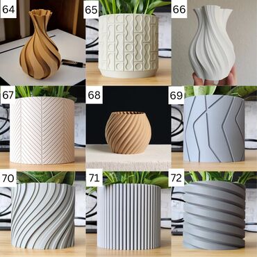 Вазы: Минималистичные 3D-печатные вазы Добавьте нотку современного — 3