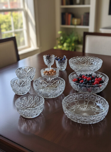 Посуда: Продаю чешский хрусталь, б-у в отличном состоянии. Вазы все разного — 1