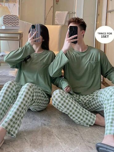 Ev geyimləri, pijamalar: Xanımlara və bəylərə uyğun əla, yüngül və tez quruyan pijamalar. Satış — 4