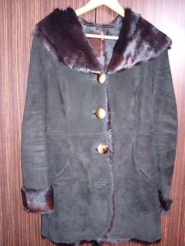 Kürklər: Qadın üçün qara rəngli uzun dəridən şuba (dəri-kürk). - Material — 4