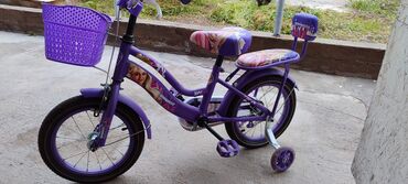 детский электромотоцикл цена: Коляска, цвет - Фиолетовый, Б/у