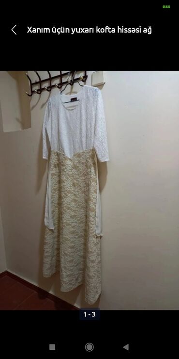 qirmizi paltar: Детское платье цвет - Белый