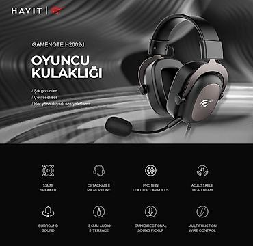 deri çanta: Havit Gamenote H2002d Oyunçu Qulaqlığı - 53 mm sürücülər – güclü və — 1