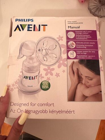 Manejlər: Philips Avent əl süd pompası, ana südü ilə qidalanan körpələr üçün