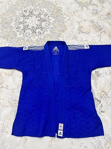 Спортивная форма: Кимоно для дзюдо оригинал adidas Champion II — синий комплект куртка + — 2