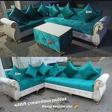 tək divan satışı: L formalı künc divan dəsti, klassik və zövqlü dizaynla təqdim olunur — 1