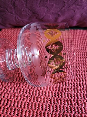 Čaše: Case nove kristal,Bohemija,za zestoko pice iz 50,60ih. Case jako — 15