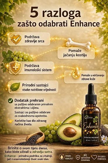 Lepota i nega: **Enhance + Refine – tečni dodaci ishrani u kapima** Kombinacija dva — 2