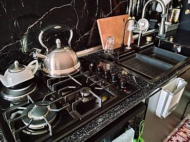 Газовые печи: Mətbəx üçün quraşdırılan qaz plitəsi və çoxfunksiyalı lavabo dəsti - — 3