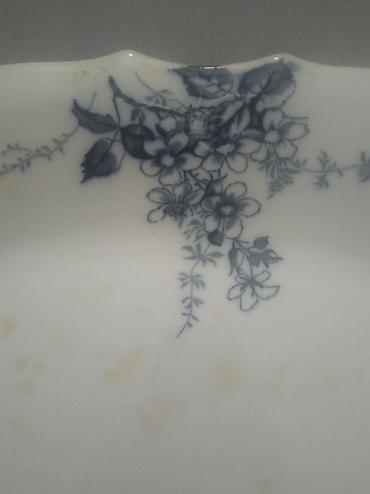 Əntiq qablar: Çox qədim Əntiq farfor bulud.İngiltərə,19-cu əsr.Uzunluğu 46 sm,eni 32 — 10