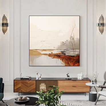 Dizayn, layihə: Modern. Abstrakt janr. Tək tablo. Müasir interyerdə mütləqdir, çünki — 30