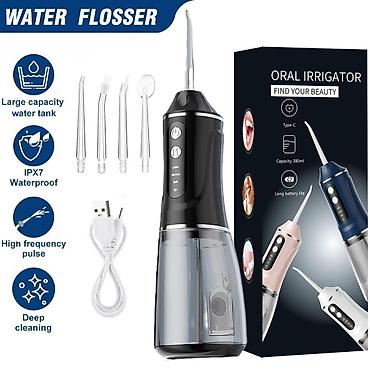 a18: Ağız İrriqatoru A18 – Portativ su flosseri - Su çəni: 380 ml, iri — 4