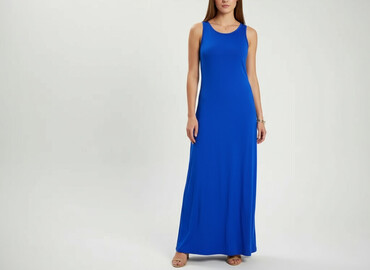 niebieska sukienka z długim rękawem: Women`s dress, size S