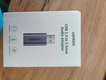 Səs kartları: Продам USB звуковую карту UGreen для гарнитуры. Новая, хорошее