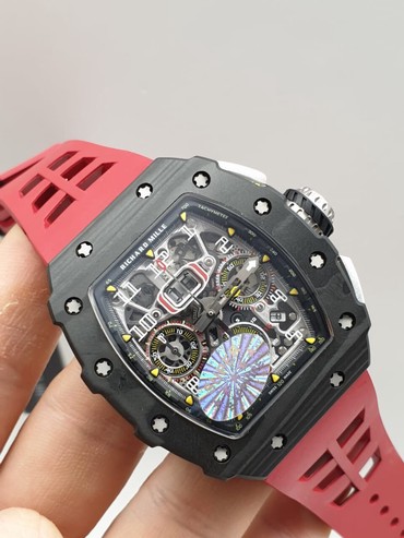 мужские швейцарские часы: Richard Mille ️Премиум качества ️Все индикаторы рабочие ️Карбоновый