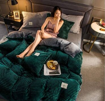 Ćebad i pokrivači: 🔥Plišane rebraste posteljine🔥 🔥Jorganska navlaka-200*220 🔥Čaršaf na — 9