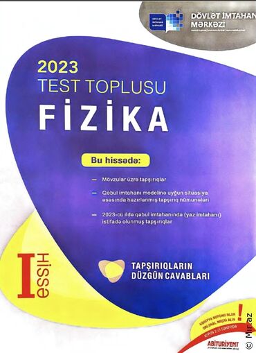 test toplusu riyaziyyat 1 hisse cavablari: Fizika test toplusu 1 ci hissə 2023
çatdırılma var yenidir