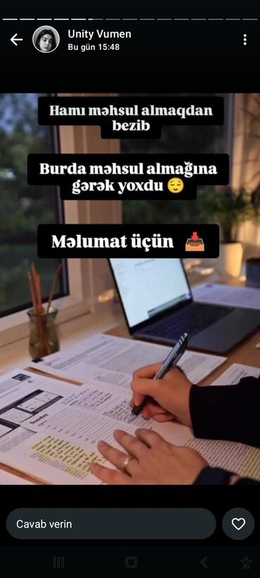 Tikinti ixtisasları: Marketoloq tələb olunur, Onlayn iş, İstənilən yaş, Təcrübəsiz