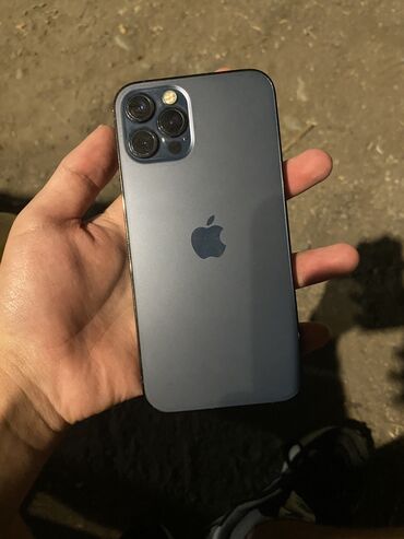 купить айфон 12 в бишкеке: IPhone 12 Pro, Колдонулган, 128 ГБ, Pacific Blue, 100 %