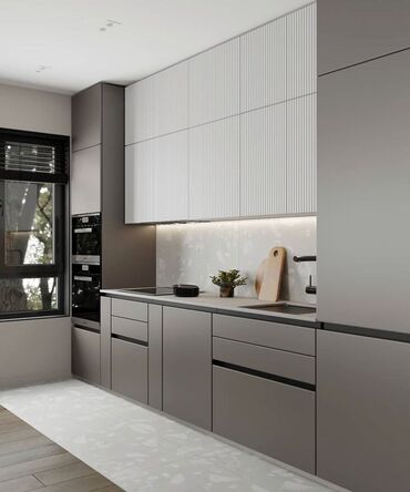 Sifarişlə mətbəx mebeli: Sifarişlə mətbəx dəsti, Özü çəkən petlələr, Mat laminat, Kredit var, Rayonlara çatdırılma, Pulsuz çatdırılma — 5