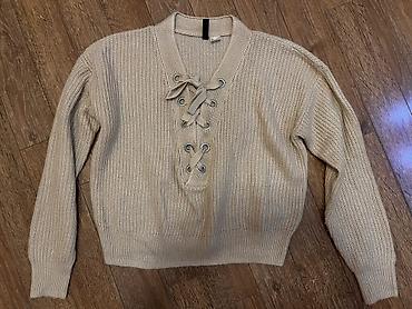 Sviter, H&M, XS, rəng - Bej