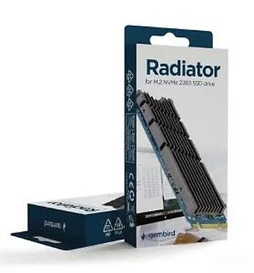 Rashladni sistemi: Gembird hladnjak (radijator) za M.2 NVMe 2280 SSD - Pasivni hladnjak — 15