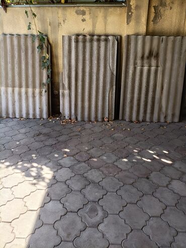 асбестоцементные трубы: Шифер, Асбест жана цемент, Ири толкундуу, Колдонулган