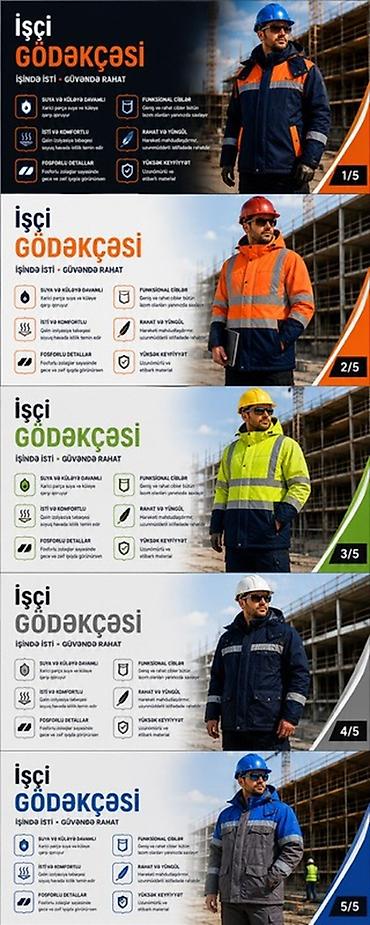 kalson geyim: Məhsul: İŞÇİ GÖDƏKCƏSİ – Safetex Workwear & Safety Xüsusiyyətlər — 1