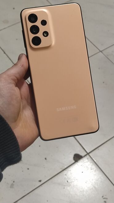 Samsung: Samsung Galaxy A33, 128 GB, rəng - Qızılı, Düyməli, Sensor, Simsiz şarj