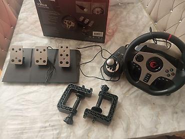 xbox logitech g920: Rampage V902 Gaming Racing Wheel – tam set Xüsusiyyətlər: - 6-in-1 — 3