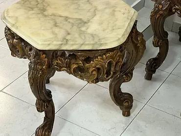 lezajevi sabac: Stilski stočići (set 3 komada) 🪑✨ Dobro stanje. 🏠 Veći sto: 530 € 💶 — 6