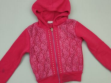 sweterek rozpinany panterka: Bluza, 4-5 lat, 104-110 cm, stan - Dobry